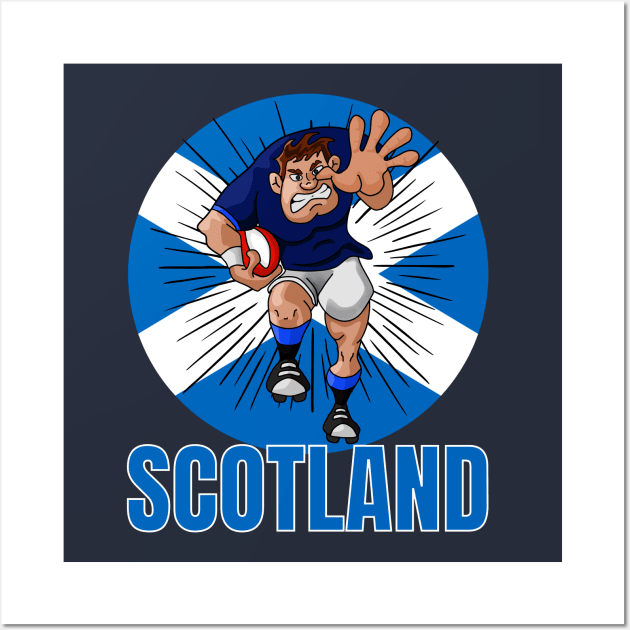 Scotland Rugby Six Nations Wall Art by Ashley-Bee